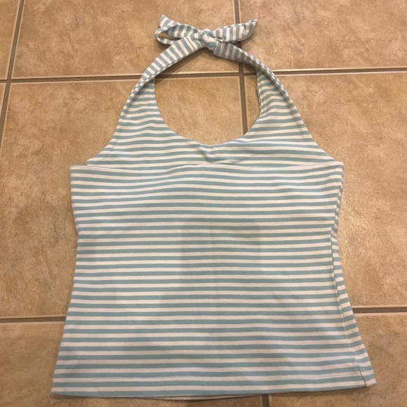 Halter Stripe Tank - Picture 2 of 2